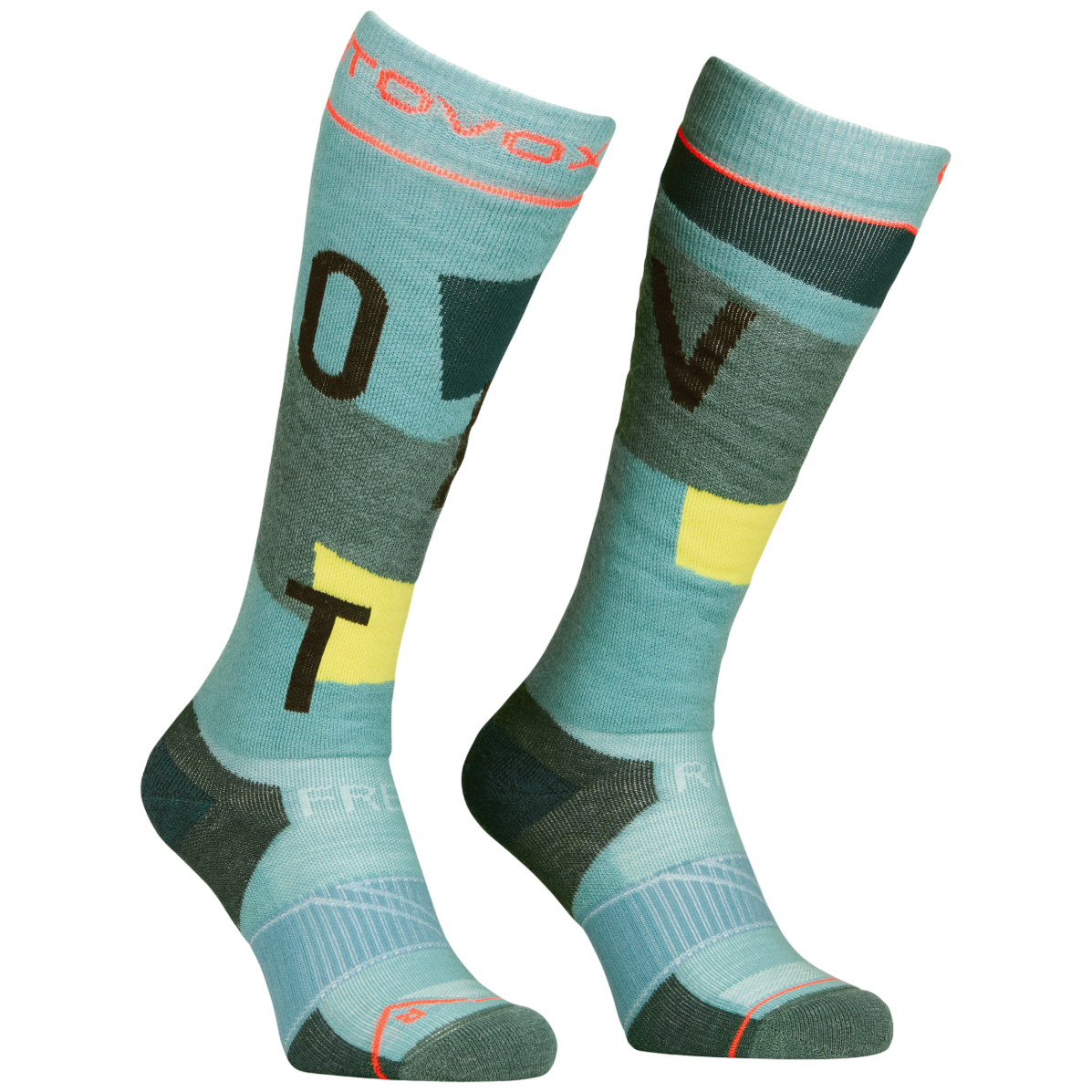 Dámske podkolienky Ortovox Freeride Long Socks Cozy Women's Veľkosť ponožiek: 35-38 / Farba: svetlom...
