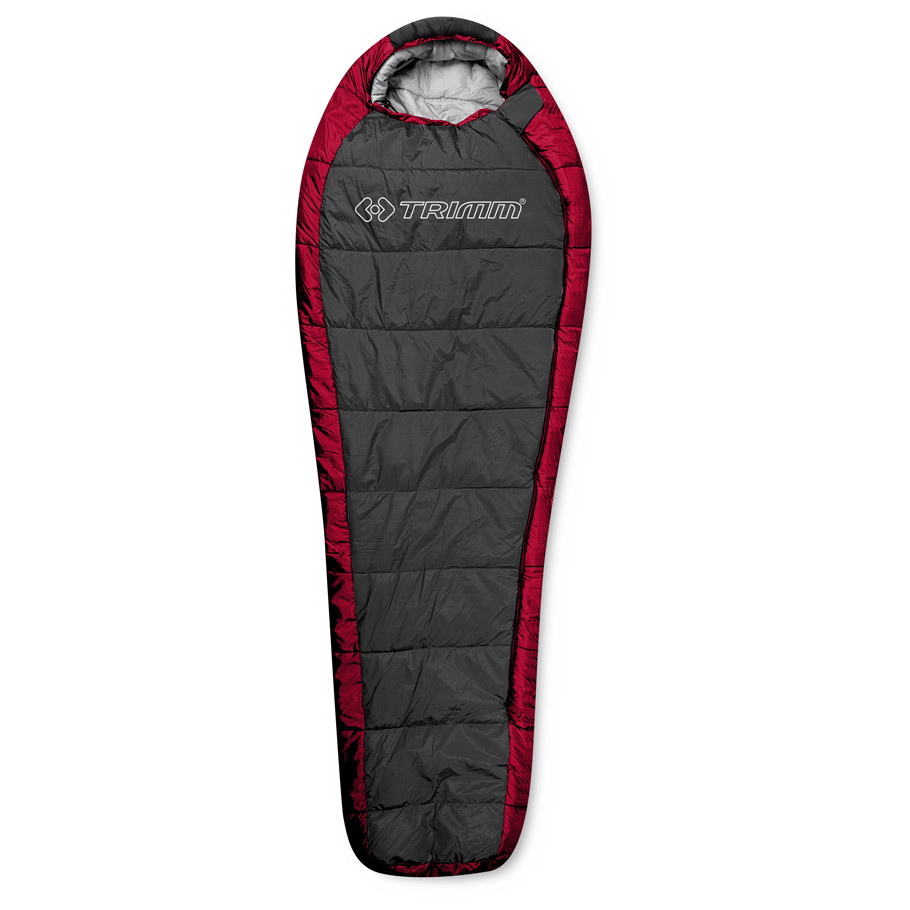 Spacák Trimm Highlander 185 cm Zips: ľavý / Farba: sivá/červená