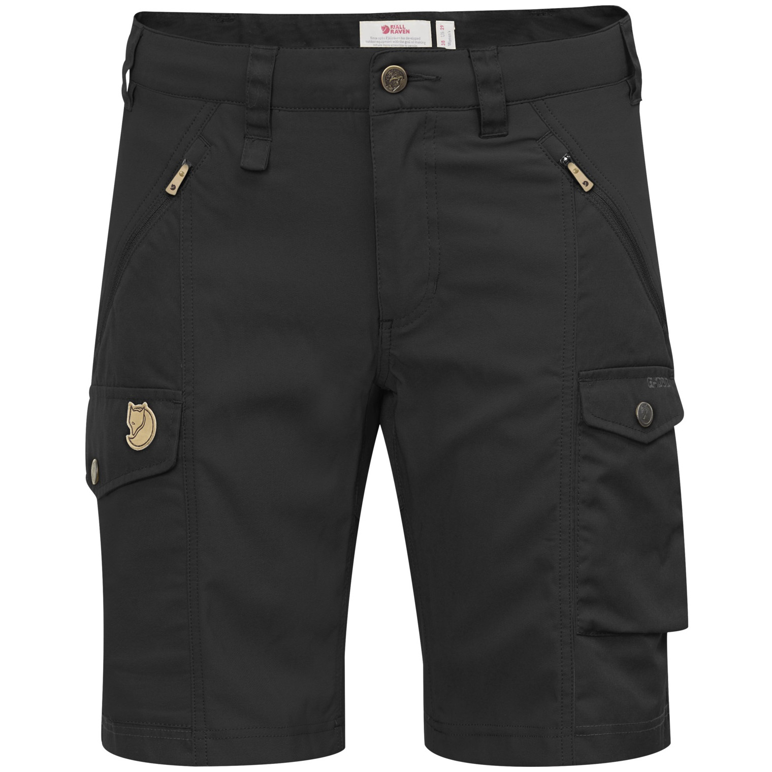 Dámske kraťasy Fjällräven Nikka Shorts Curved W Veľkosť: M / Farba: čierna