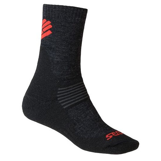 Ponožky Sensor Expedition Merino Wool Veľkosť ponožiek: 43-46 / Farba: čierna/červená