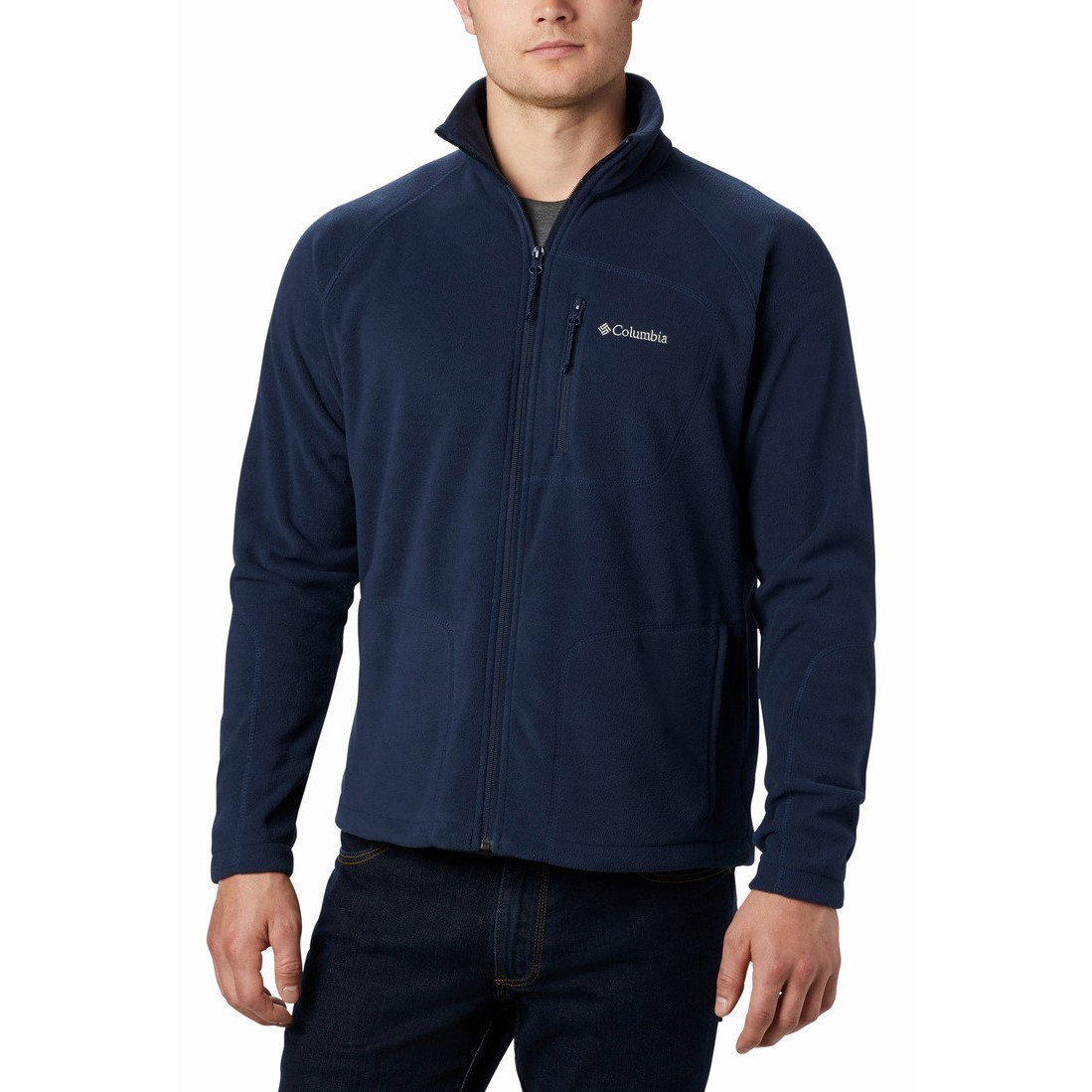 Pánska mikina Columbia Fast Trek™ II Full Zip Fleece Veľkosť: M / Farba: tmavomodrá