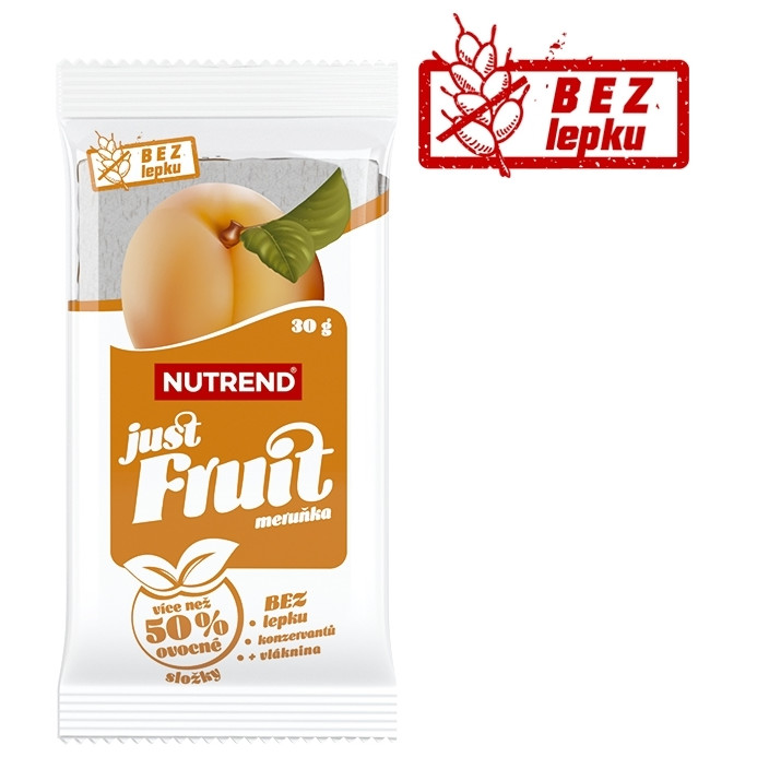 Tyčinka Nutrend Just Fruit príchuť: marhuľa
