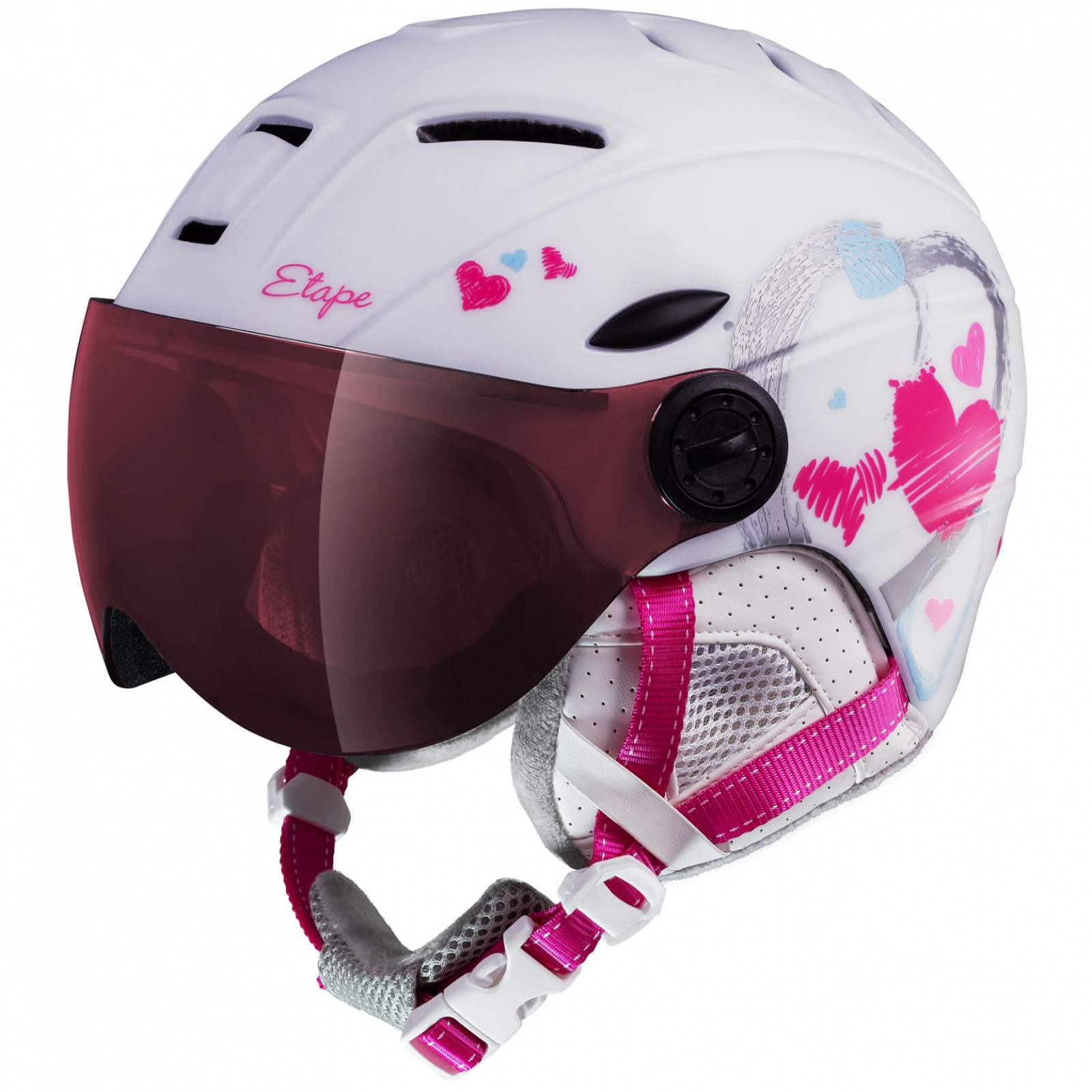 Detská lyžiarska prilba Etape Rider Pro Veľkosť helmy: 53-55 cm / Farba: biela