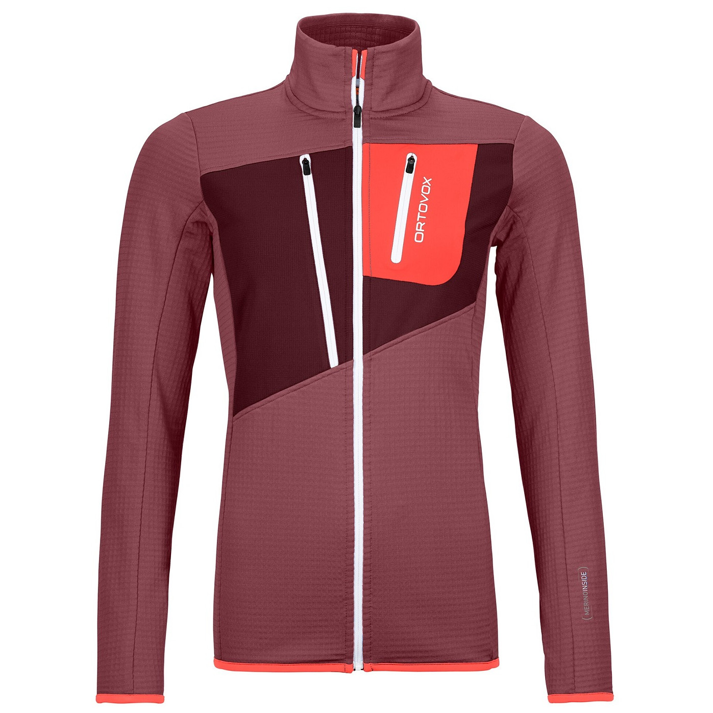 Dámska mikina Ortovox W's Fleece Grid Jacket Veľkosť: L / Farba: ružová