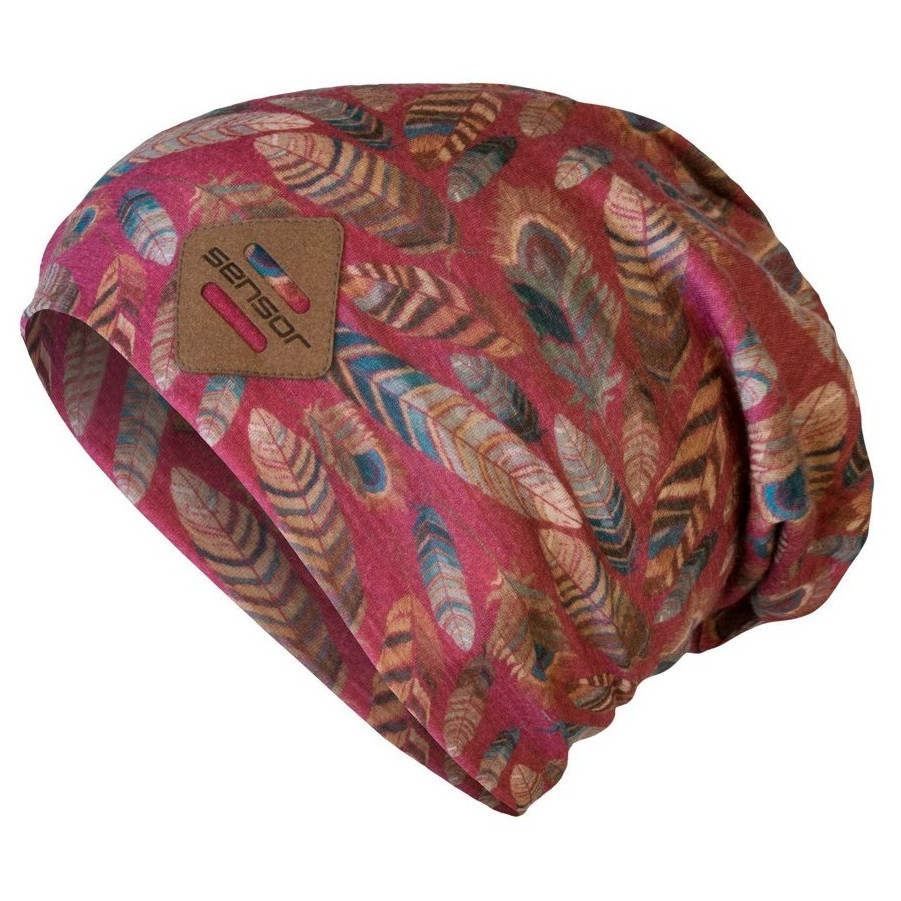 Čiapka Sensor Merino Extreme Lilla/Feather Obvod hlavy: 54-58 cm / Farba: ružová