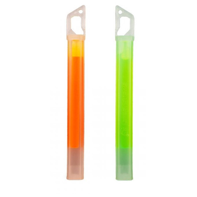 Svietiaca tyčinka Lifesystems 15 Hour Glow Sticks (2 Pack) Farba: zelená/oranžová