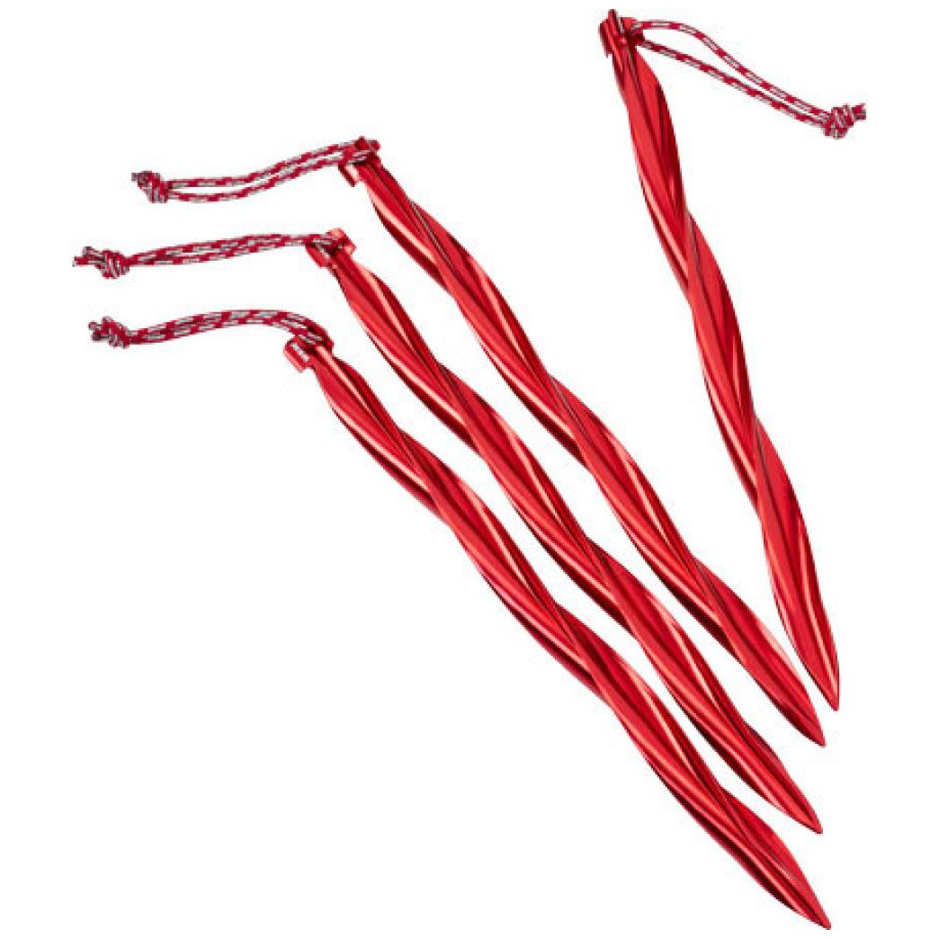 Stanové kolíky MSR Cyclone Stake Kit V2 Farba: červená