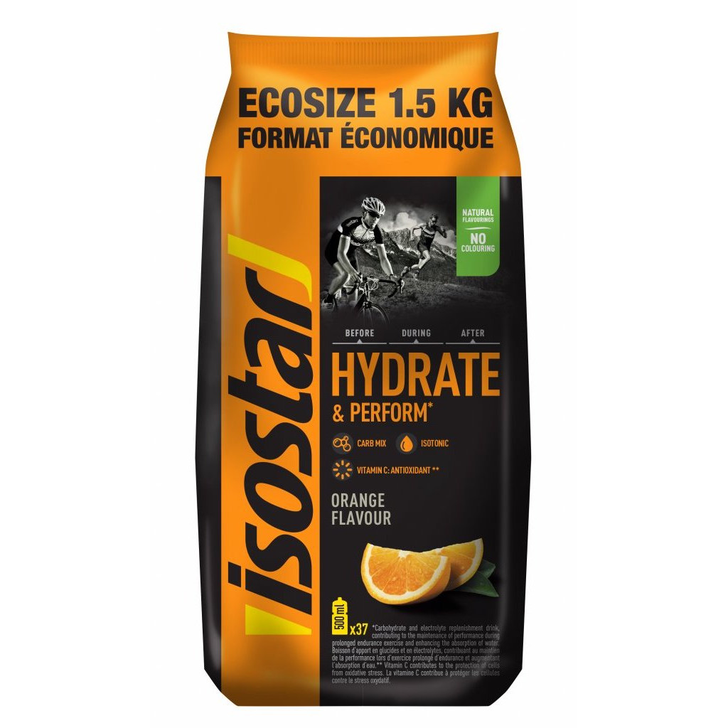 Izotonický prášok Isostar Hydratácia & Výkon 1,5 kg príchuť: pomaranč