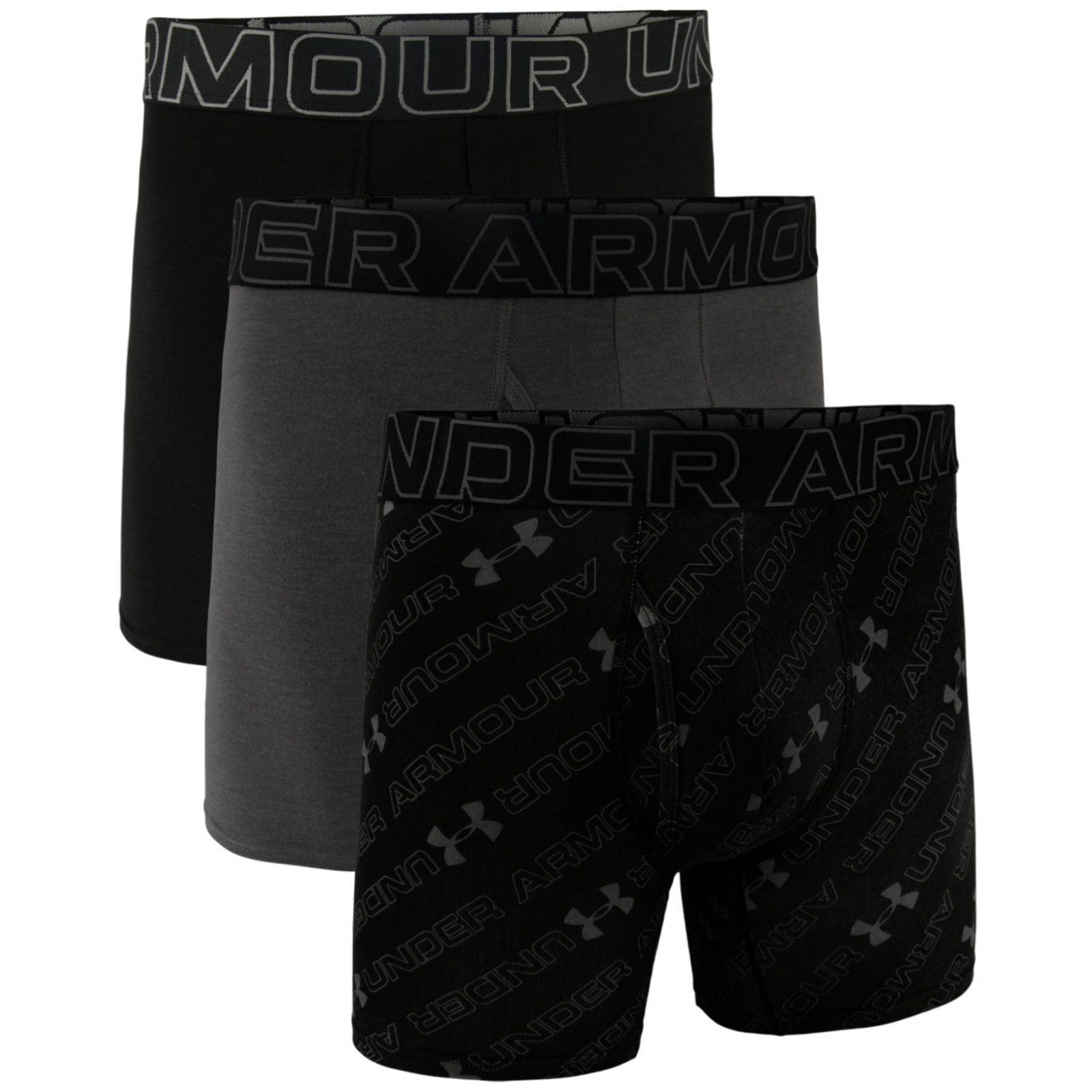 Pánske boxerky Under Armour Perf Cotton Nov 6in Veľkosť: S / Farba: čierna