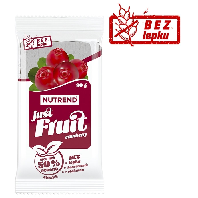 Tyčinka Nutrend Just Fruit príchuť: brusnica