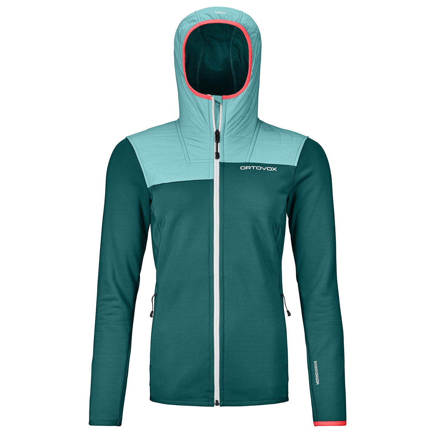 Dámska mikina Ortovox Fleece Plus Hoody W Veľkosť: S / Farba: zelená