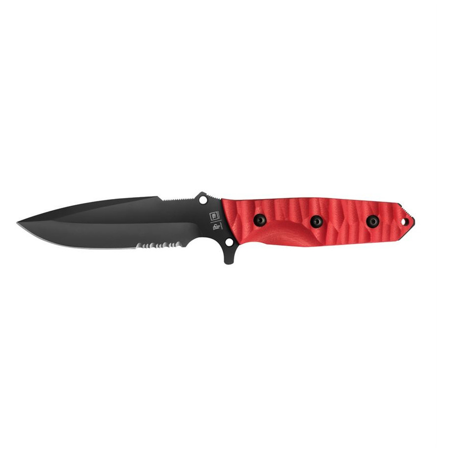 Nôž TB OUTDOOR Maraudeur Survival Knife G10 Serrated Farba: červená