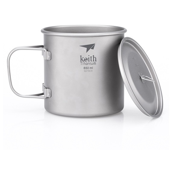 Hrnček Keith Titanium Single-Wall Tit. Mug 650 ml Farba: sivá