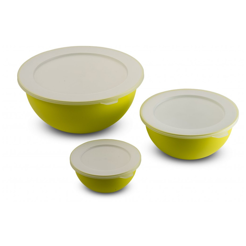 Sada misiek Omada Sanaliving Bowls Set 3,5L + 1,7L + 0,5L Farba: svetlozelená