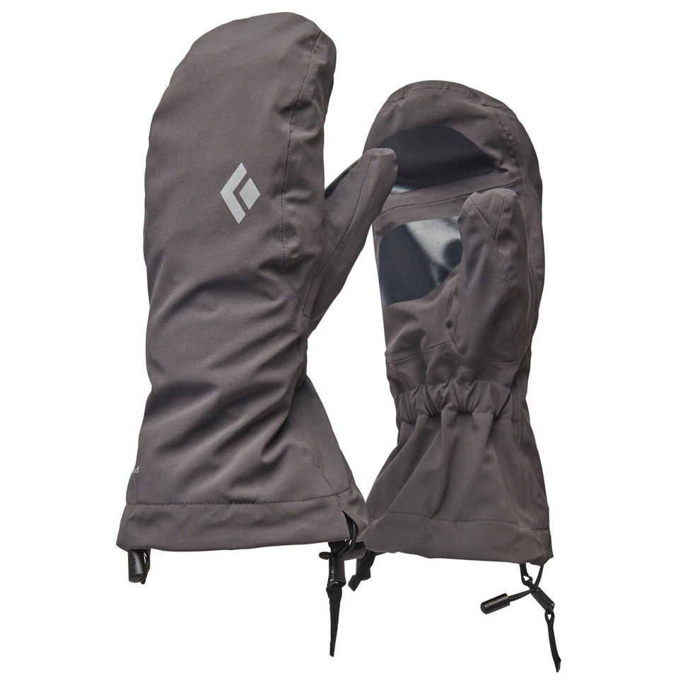 Nepremokavé rukavice Black Diamond Waterproof Overmitts Veľkosť rukavíc: L / Farba: sivá