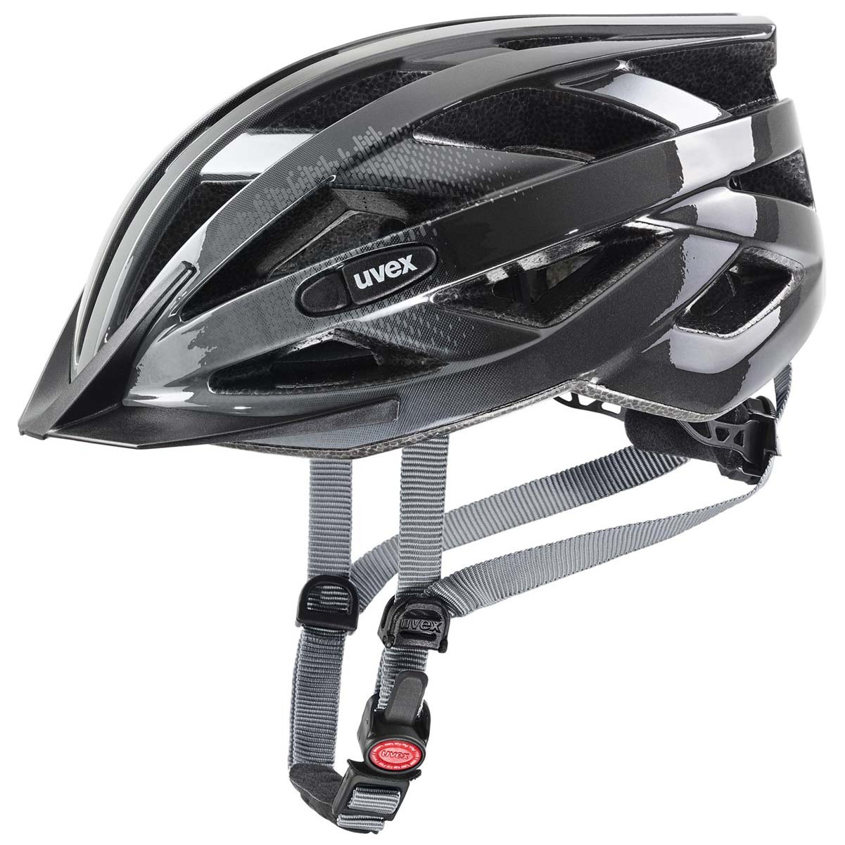 Cyklistická prilba Uvex Air wing Veľkosť helmy: 56-60 cm / Farba: sivá/čierna