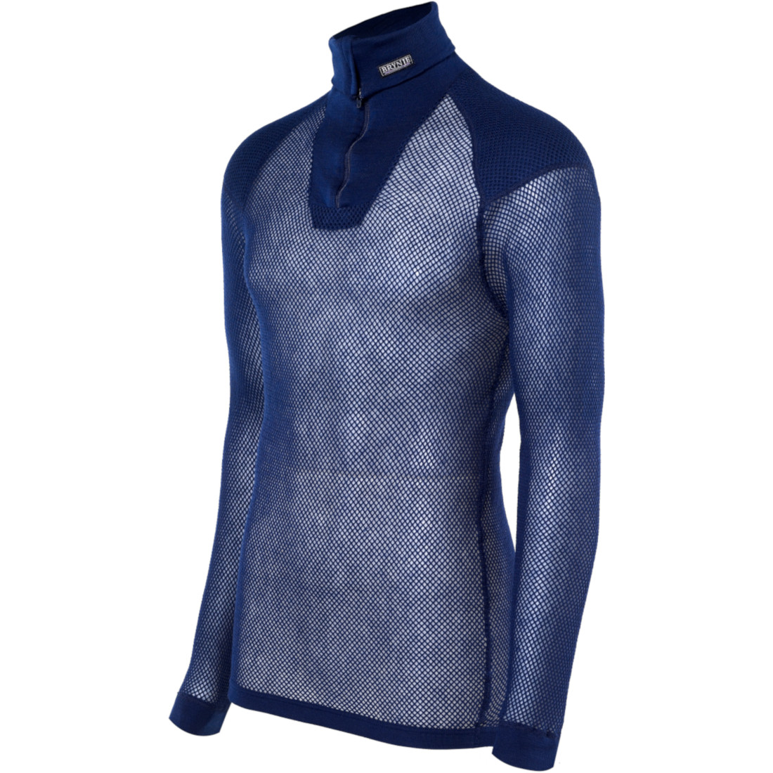 Pánsky rolák Brynje of Norway Super Thermo Zip polo Shirt Veľkosť: XL / Farba: tmavomodrá