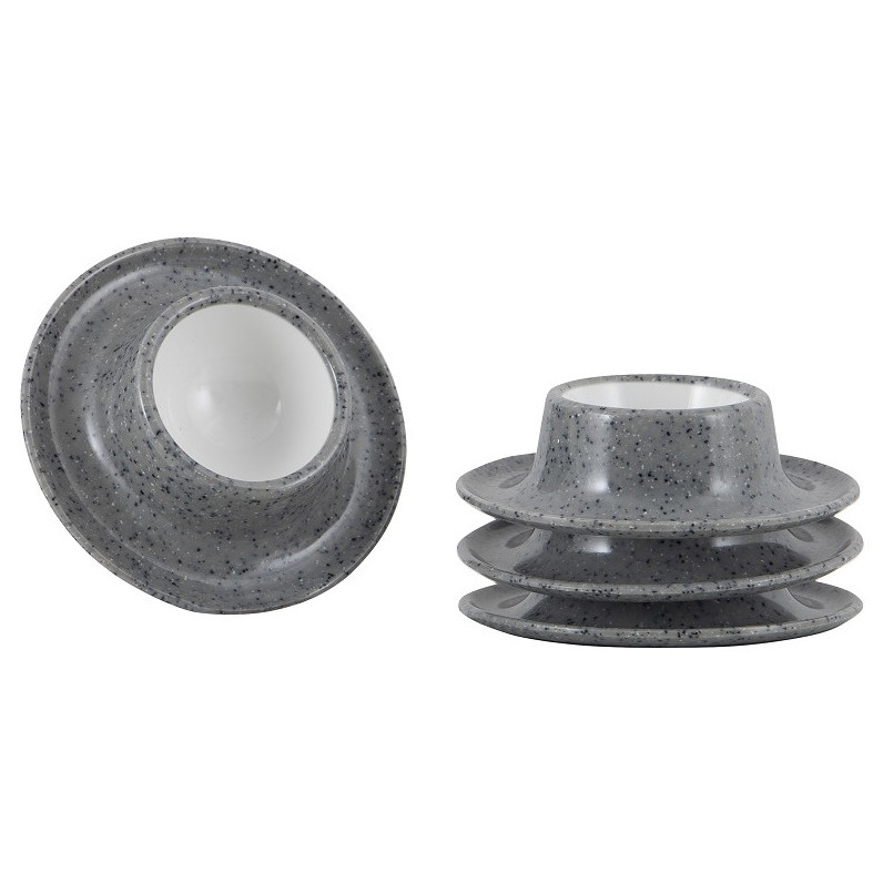 Sada misiek Gimex Egg holder Granite grey 4pcs Farba: sivá