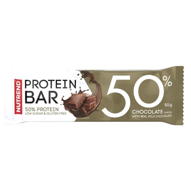 Energetické tyčinky Nutrend Protein Bar 50 príchuť: čokoláda
