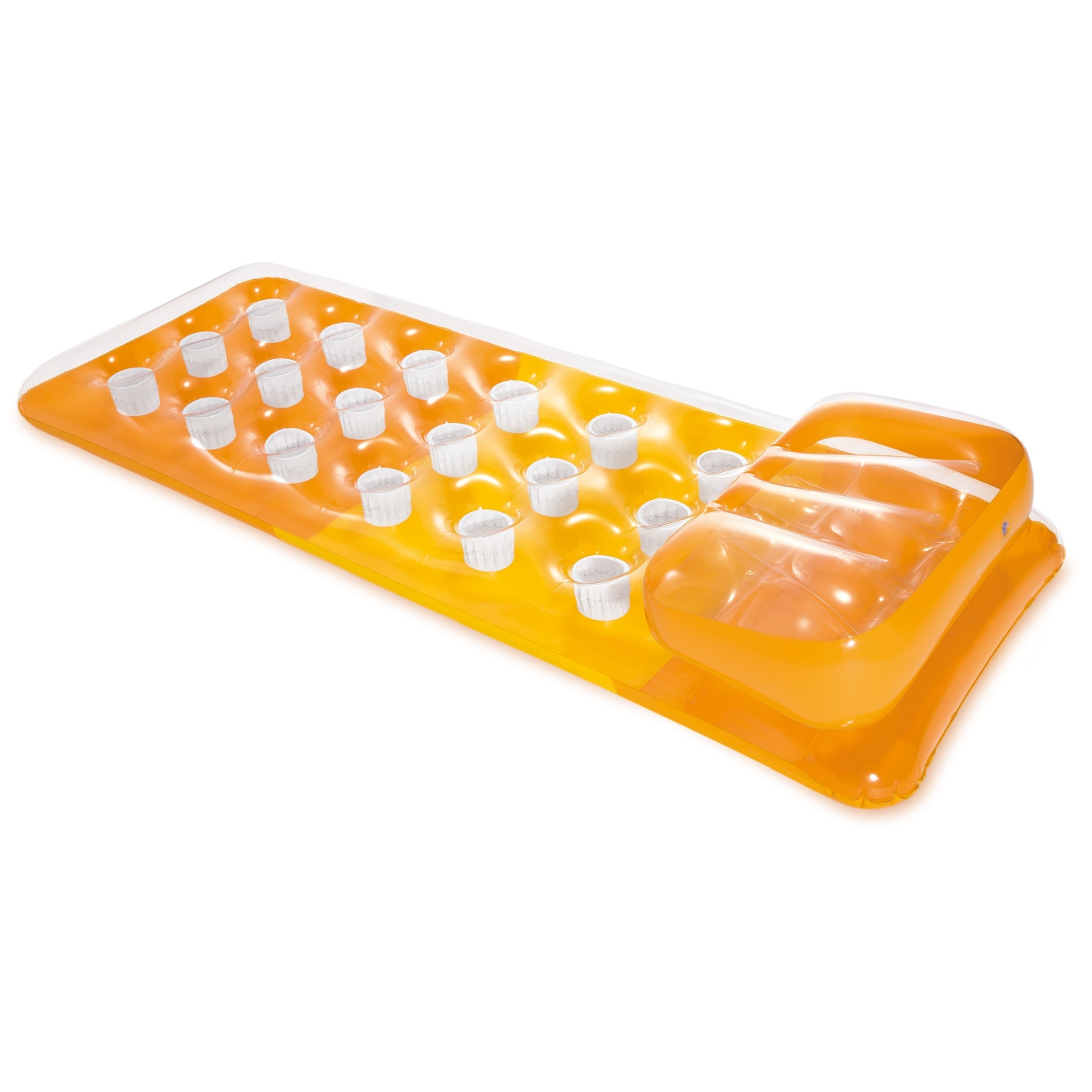 Nafukovacie ležadlo Intex 18-Pocket Fashion Mats 58890EU Farba: oranžová