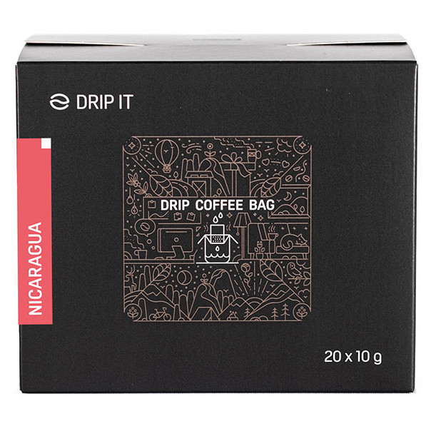 Káva Drip it Nicaragua Jinotega 20 x 10 g Farba: červená