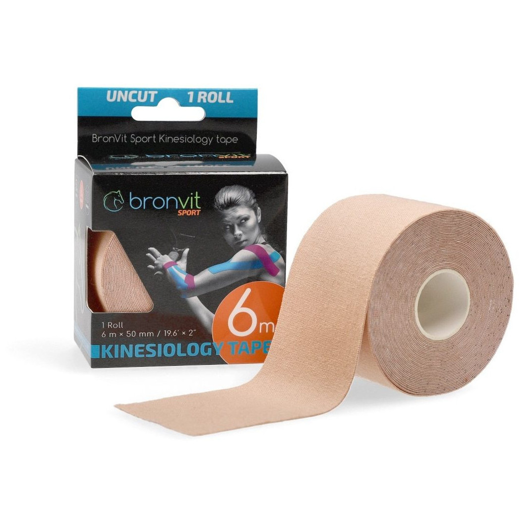 Tejpovacia páska BronVit Sport Kinesio Tape classic 5 cm x 6m Farba: béžová