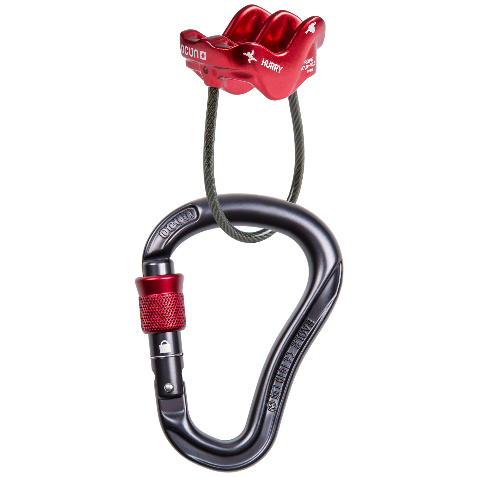 Istiaci set Ocún Belay Set Eagle Screw/Hurry Farba: červená