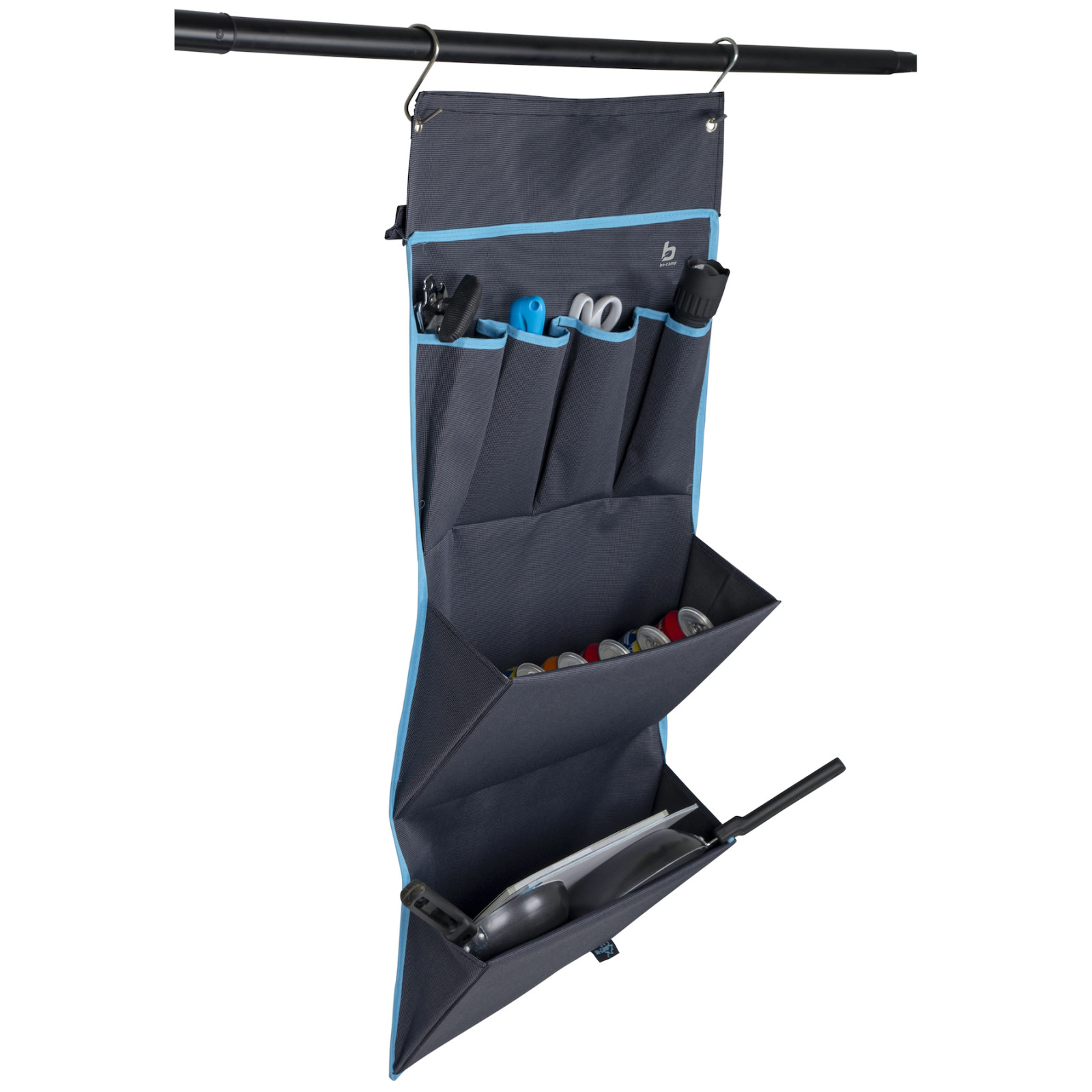 BO-CAMP Hängeregal Organizer Westlawn 4-Fach Zelt Tür Regal Camping Aufbewahrung BO-CAMP Hängeregal Organizer Westlawn 4-Fach Zelt Tür Regal Camping Aufbewahrung