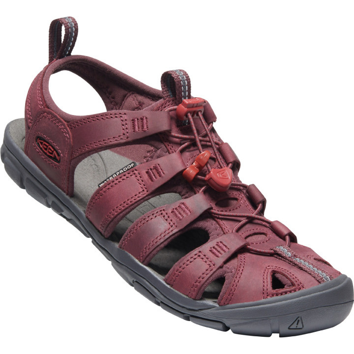 Dámske sandále Keen Clearwater CNX Leather W Veľkosť topánok (EU): 37,5 / Farba: červená