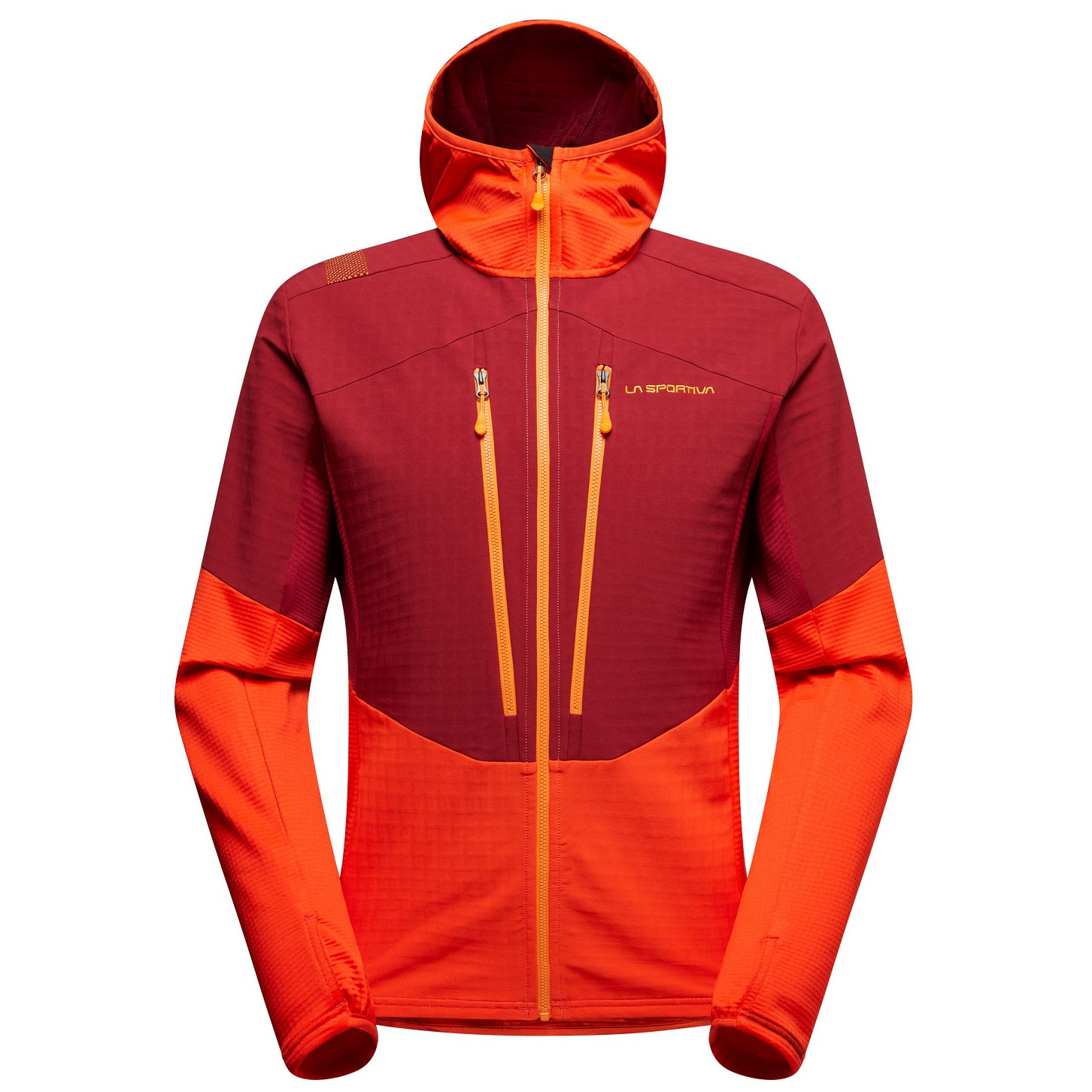 Pánska mikina La Sportiva Session Tech Hoody M Veľkosť: L / Farba: oranžová/vínová