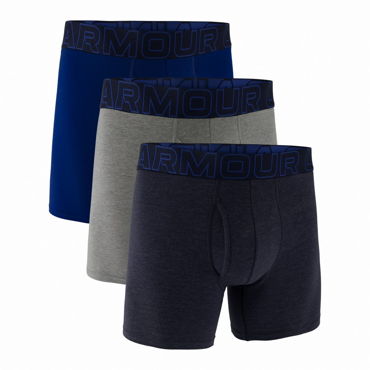Pánske boxerky Under Armour M UA Perf Cotton 6in Veľkosť: S / Farba: modrá/sivá