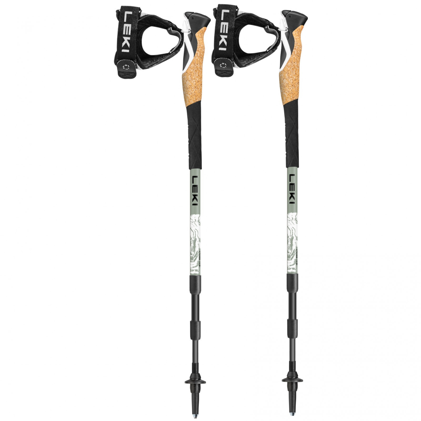 Trail Running palice Leki Cross Hike Carbon 100-135 cm Farba: biela/čierna