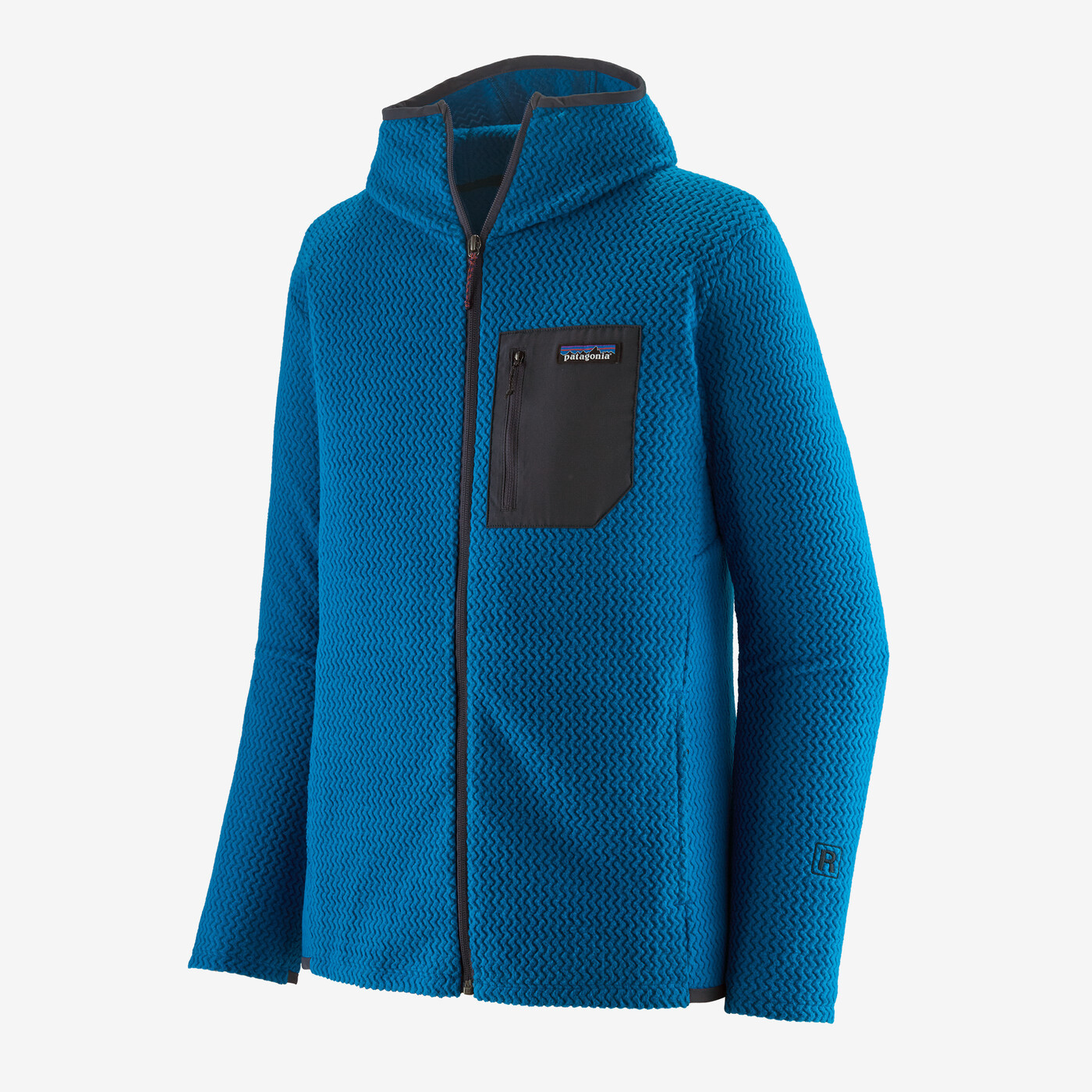 Pánska funkčná mikina Patagonia R1 Air Full Zip Hoody Veľkosť: S / Farba: modrá/sivá