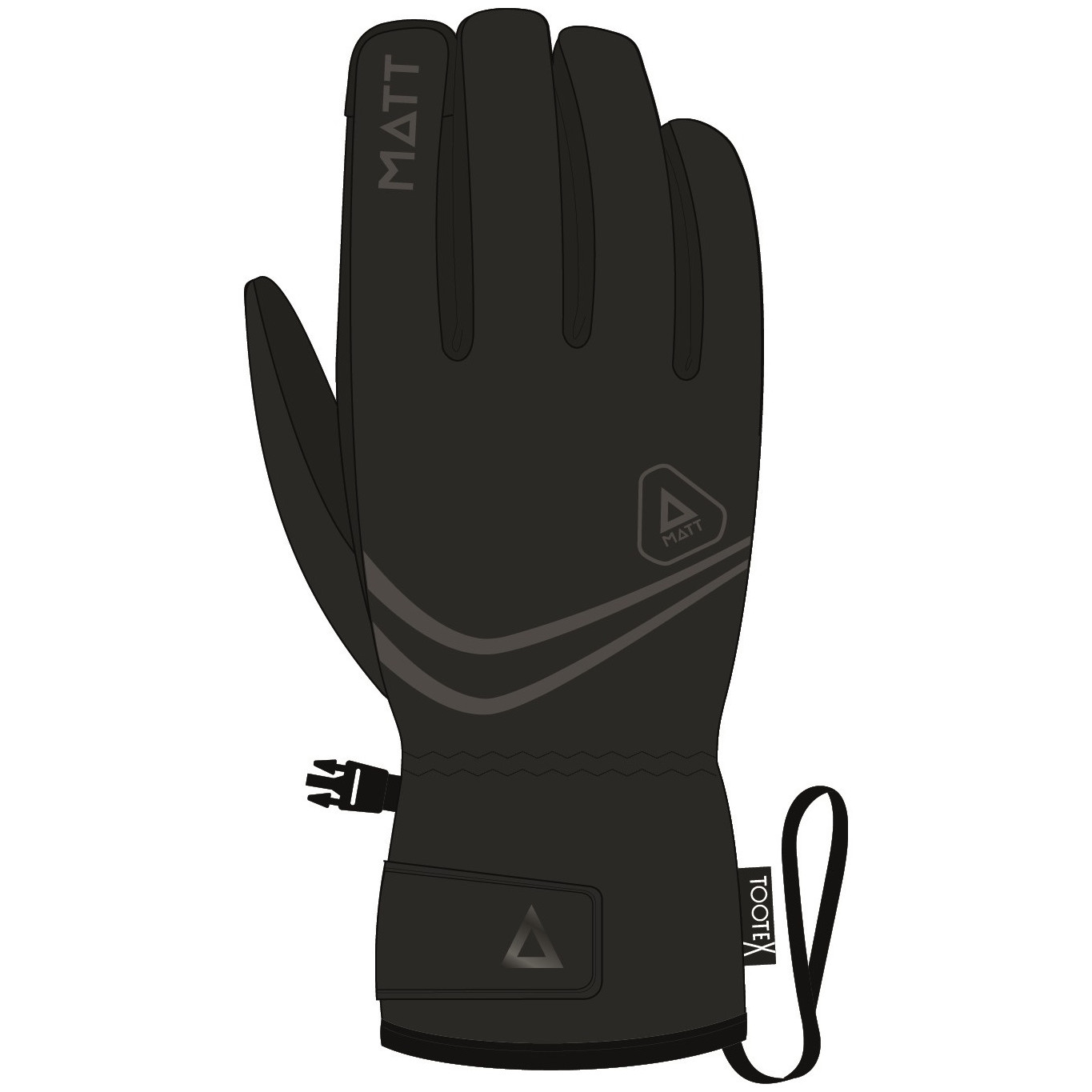 Dámske lyžiarske rukavice Matt Primatt Woman Gloves Veľkosť rukavíc: M / Farba: čierna