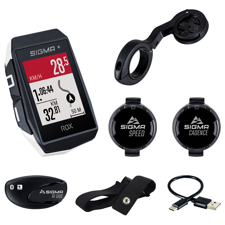 Cyklocomputer Sigma ROX 11.1 EVO SENSOR SET Farba: biela