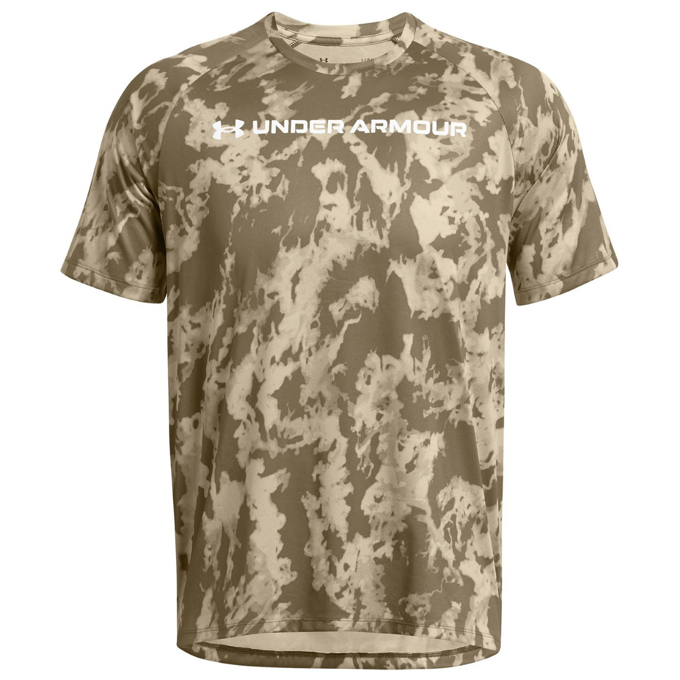 Pánske tričko Under Armour Tech ABC Camo SS Veľkosť: L / Farba: hnedá