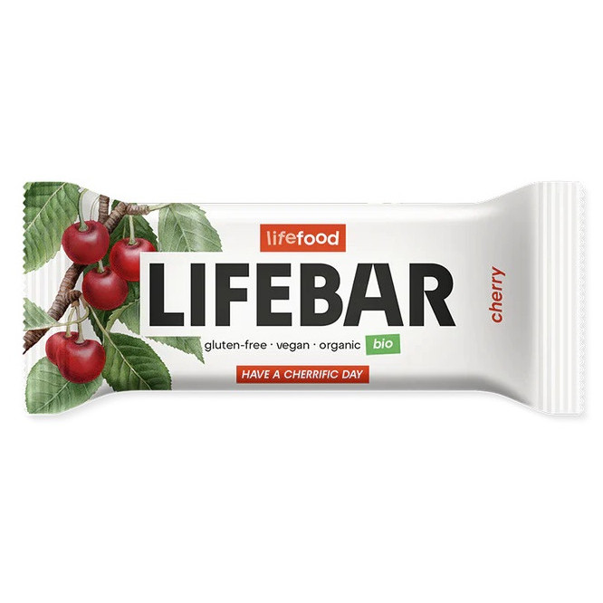 Tyčinka Lifefood Lifebar tyčinka třešňová RAW BIO 40 g príchuť: višňa