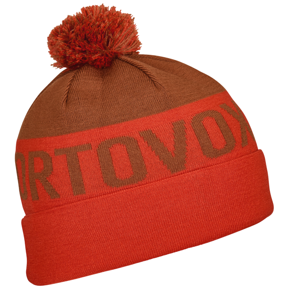 Čiapka Ortovox Bobble Knit Beanie Farba: oranžová