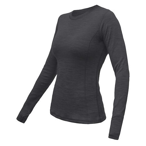 Dámske funkčné tričko Sensor Merino Bold dl.rukáv Veľkosť: L / Farba: tmavosivá