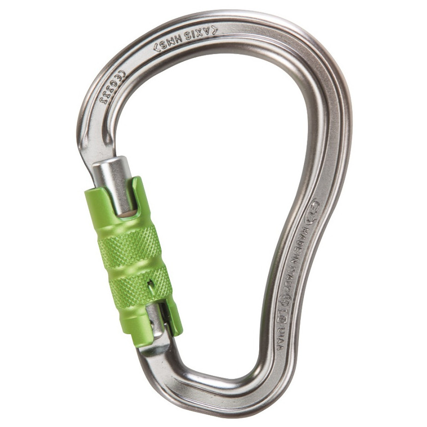 Karabína Climbing Technology Axis HMS TG Farba: strieborná/zelená
