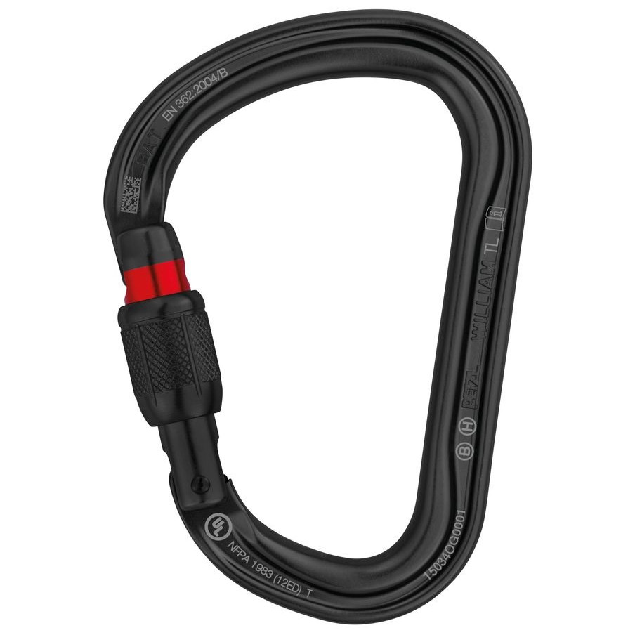 Karabína Petzl William Farba: čierna