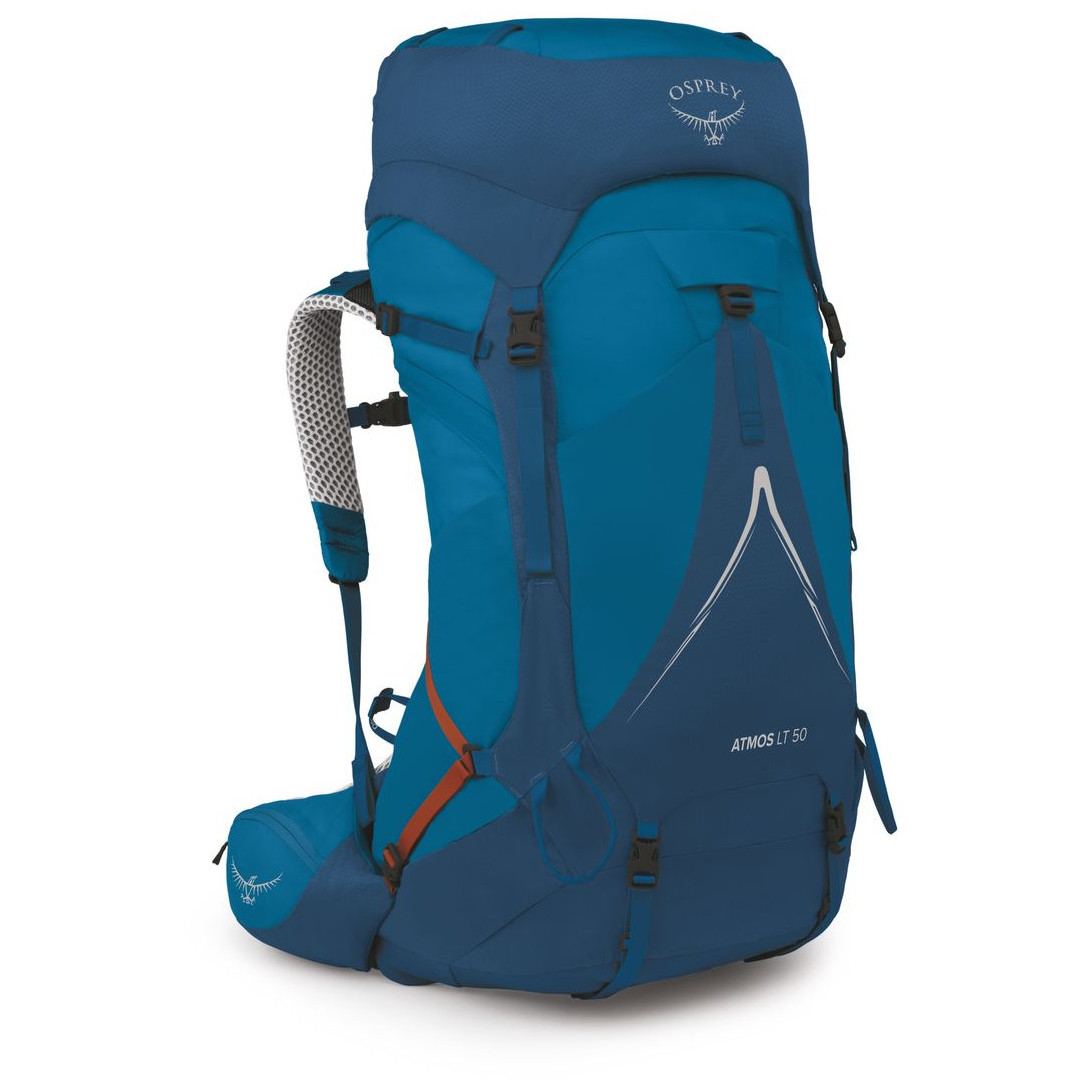 Turistický batoh Osprey Atmos Ag Lt 50 Veľkosť chrbtovej časti batoha: S/M / Farba: modrá