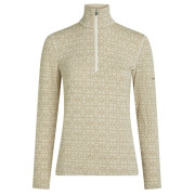Dámske funkčné tričko Icebreaker Women M 260 Tech Vertex LS HZ AlpGeo béžová/biela Undyed/Cumin/J
