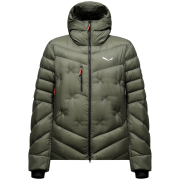 Pánska páperová bunda Salewa Ortles Med 4 Rds Dwn Jkt M zelená faded green