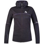 Dámska mikina Hannah Meda Hoody sivá/fialová anthracite mel