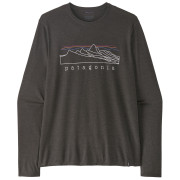 Pánske tričko Patagonia M's L/S Cap Cool Daily Shirt - Stratapeaks čierna Ink Black