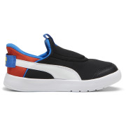 Detské topánky Puma Courtflex v3 SLIPTECH PS Black čierna/modrá PUMA Black-PUMA White-Redmazing