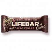Energetické tyčinky Lifefood Kakaové boby a vanilka RAW BIO 40 g