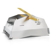 Doplnok ku grilu SKOTTI Multifunkční víko na gril strieborná ocelová