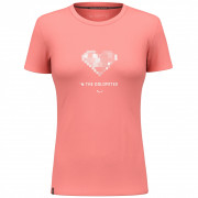 Dámske tričko Salewa Pure Heart Dry W T-Shirt ružová 6350 - lantana pink